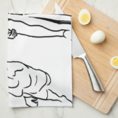 Swim Bike Run Triathlon Woman Theedoek (Quarter Fold)