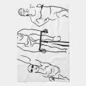 Swim Bike Run Triathlon Woman Theedoek (Verticaal)