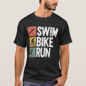 Swim Bike run - Triatlon Training Triatlete T-shirt (Voorkant)