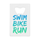 Swim Bike - Uitstekend design Creditkaart Flessenopener (Voorkant)