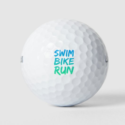 Swim Bike - Uitstekend design Golfballen (Voorkant)