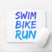 Swim Bike - Uitstekend design Muismat (Met muis)