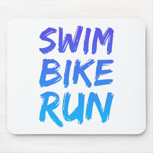 Swim Bike - Uitstekend design Muismat (Voorkant)