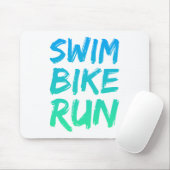Swim Bike - Uitstekend design Muismat (Met muis)