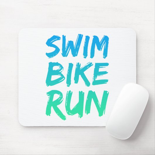 Swim Bike - Uitstekend design Muismat (Met muis)