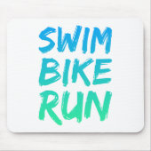 Swim Bike - Uitstekend design Muismat (Voorkant)
