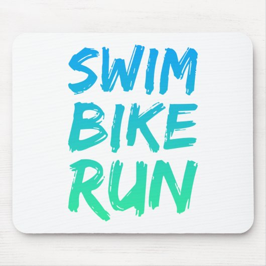 Swim Bike - Uitstekend design Muismat (Voorkant)