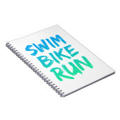 Swim Bike - Uitstekend design Notitieboek (Rechterzijde)