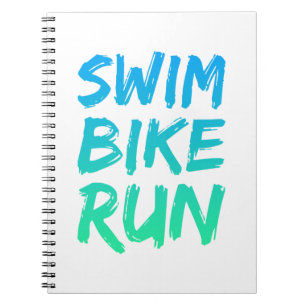 Swim Bike - Uitstekend design Notitieboek