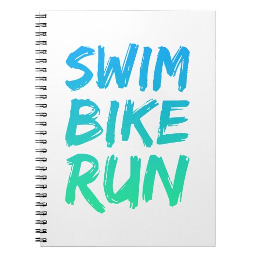 Swim Bike - Uitstekend design Notitieboek (Voorkant)