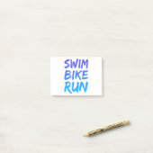 Swim Bike - Uitstekend design Post-it® Notes (Op bureau)