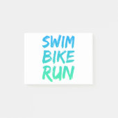 Swim Bike - Uitstekend design Post-it® Notes (Voorkant)