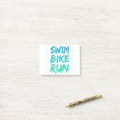 Swim Bike - Uitstekend design Post-it® Notes (Op bureau)