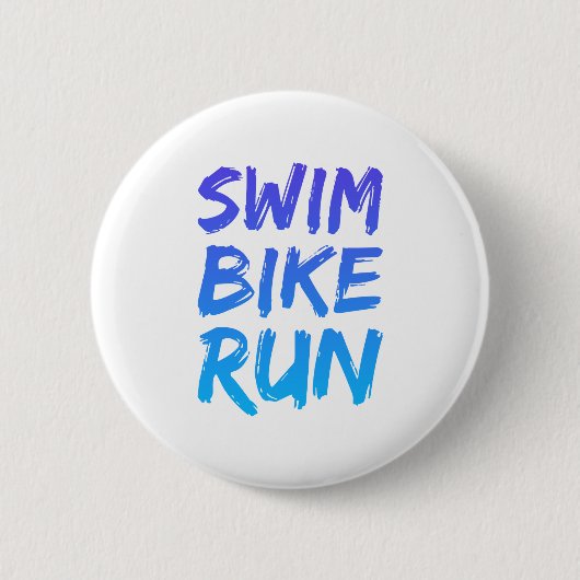 Swim Bike - Uitstekend design Ronde Button 5,7 Cm (Voorkant)
