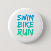 Swim Bike - Uitstekend design Ronde Button 5,7 Cm (Voorkant)
