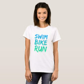 Swim Bike - Uitstekend design T-shirt (Voorkant volledig)