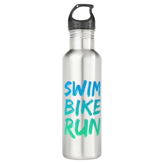 Swim Bike - Uitstekend design Waterfles (Voorkant)