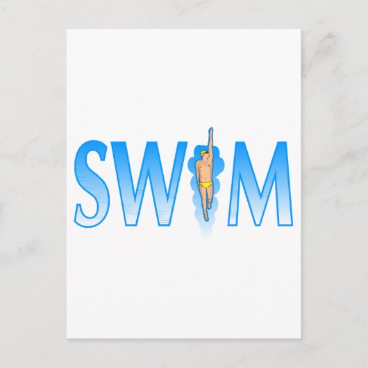 Swim Briefkaart (Voorkant)
