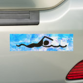 SWIM BUMPERSTICKER (Op auto)