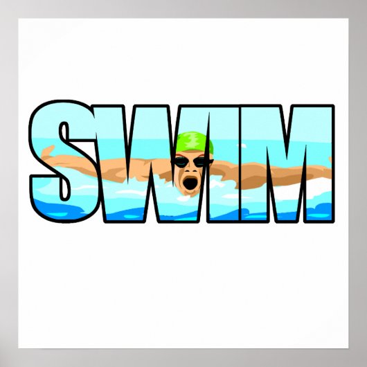Swim Butterfly Poster (Voorkant)