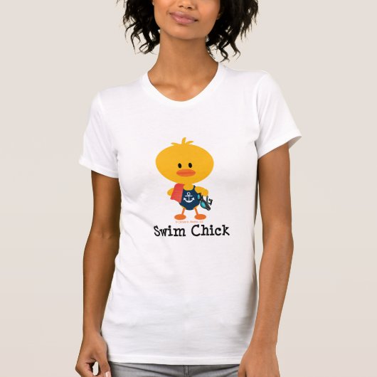 Swim Chick Swimmer T-shirt (Voorkant)