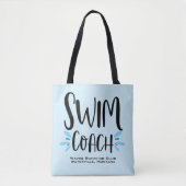 Swim Coach Cute Swimming Canvas tas (Voorkant)