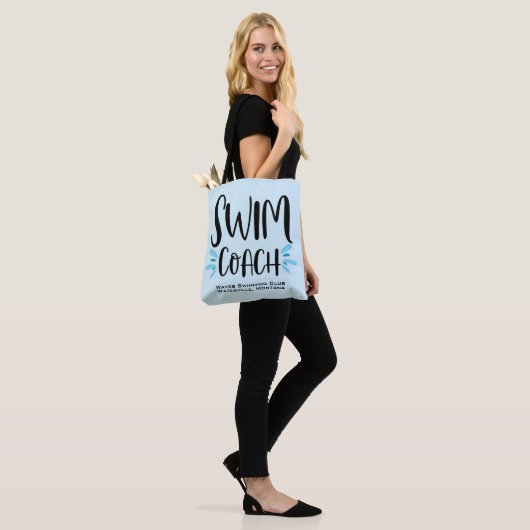 Swim Coach Cute Swimming Canvas tas (Op model)