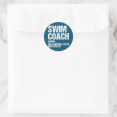 Swim Coach Definition-zwemleraar Ronde Sticker (Tas)