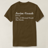 Swim Coach Funny Definition Trainer T-shirt (Design voorkant)