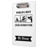Swim Coach Gepersonaliseerde Leraar Klemborden Gra (Links)