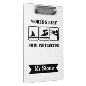 Swim Coach Gepersonaliseerde Leraar Klemborden Gra (Rechts)