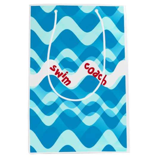 Swim Coach Gift Bag Medium Cadeauzakje (Voorkant)