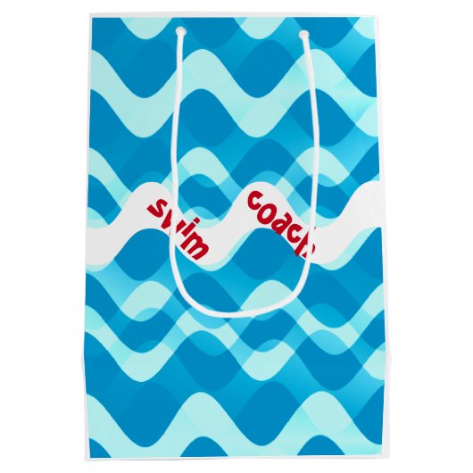 Swim Coach Gift Bag Medium Cadeauzakje (Achterkant)