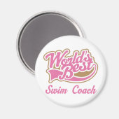 Swim Coach Gift Magneet (Voorkant / Achterkant)