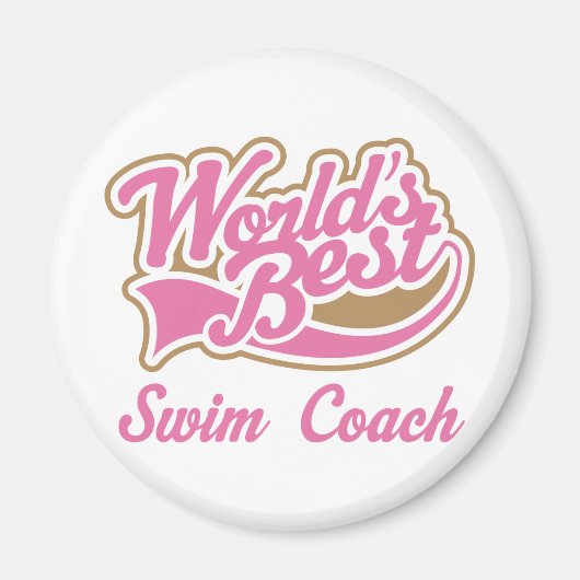 Swim Coach Gift Magneet (Voorkant)