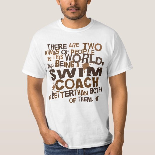 Swim Coach Gift T-shirt (Voorkant)
