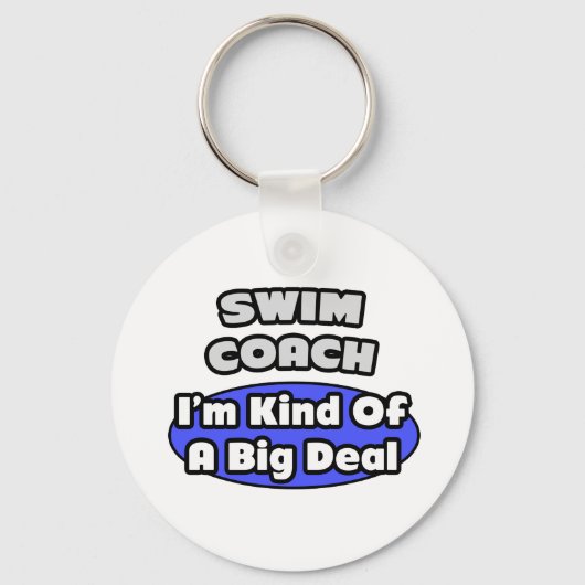 Swim Coach.. Grote deal Sleutelhanger (Voorkant)