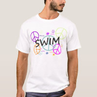 Swim Colored Peace Signs