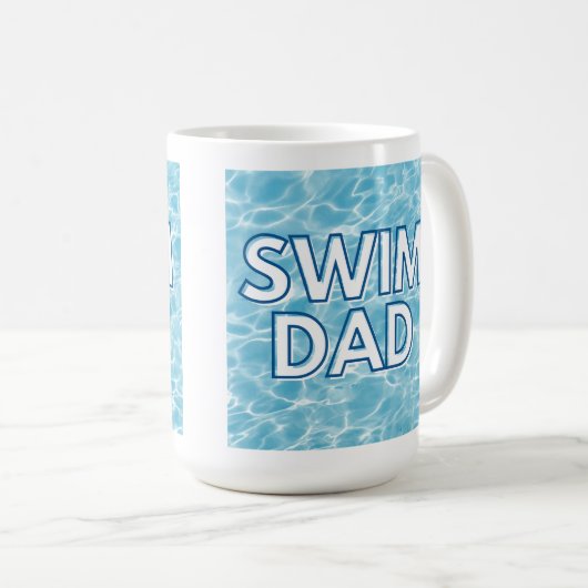 Swim Dad Coffee Mug Koffiemok (Voorkant rechts)