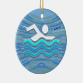 SWIM de Plunge van het Succes van de Scheerling va Keramisch Ornament (Rechts)