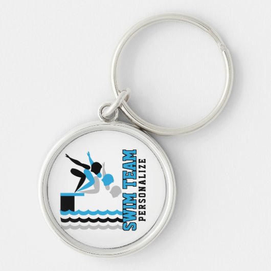 Swim Dive Team - Baby Blue - Boy Sleutelhanger (Voorkant)