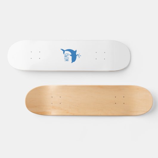 Swim Dolphin Persoonlijk Skateboard (Horizontaal)