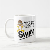 Swim door het leven koffiemok (Links)