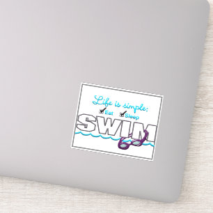SWIM - "Eat-Sleep-Swim" Sticker