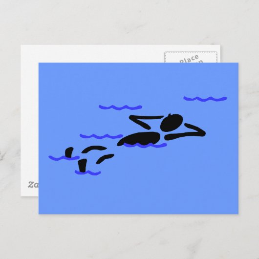 SWIM EN RELAX BRIEFKAART (Voorkant / Achterkant)