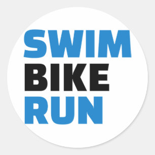 Swim-fiets Ronde Sticker