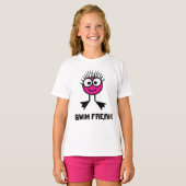 Swim Freak - Roze schemerteken T-shirt (Voorkant volledig)