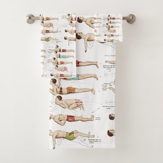 Swim Funny, Franse  zwemles Bad Handdoek (Insitu)