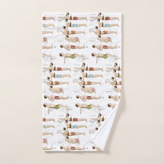 Swim Funny, Franse zwemles Bad Handdoek (Handdoek)