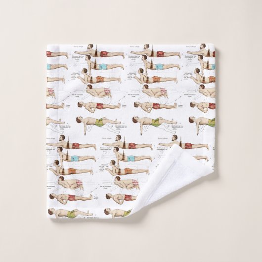 Swim Funny, Franse  zwemles Bad Handdoek (Wasdoekje)